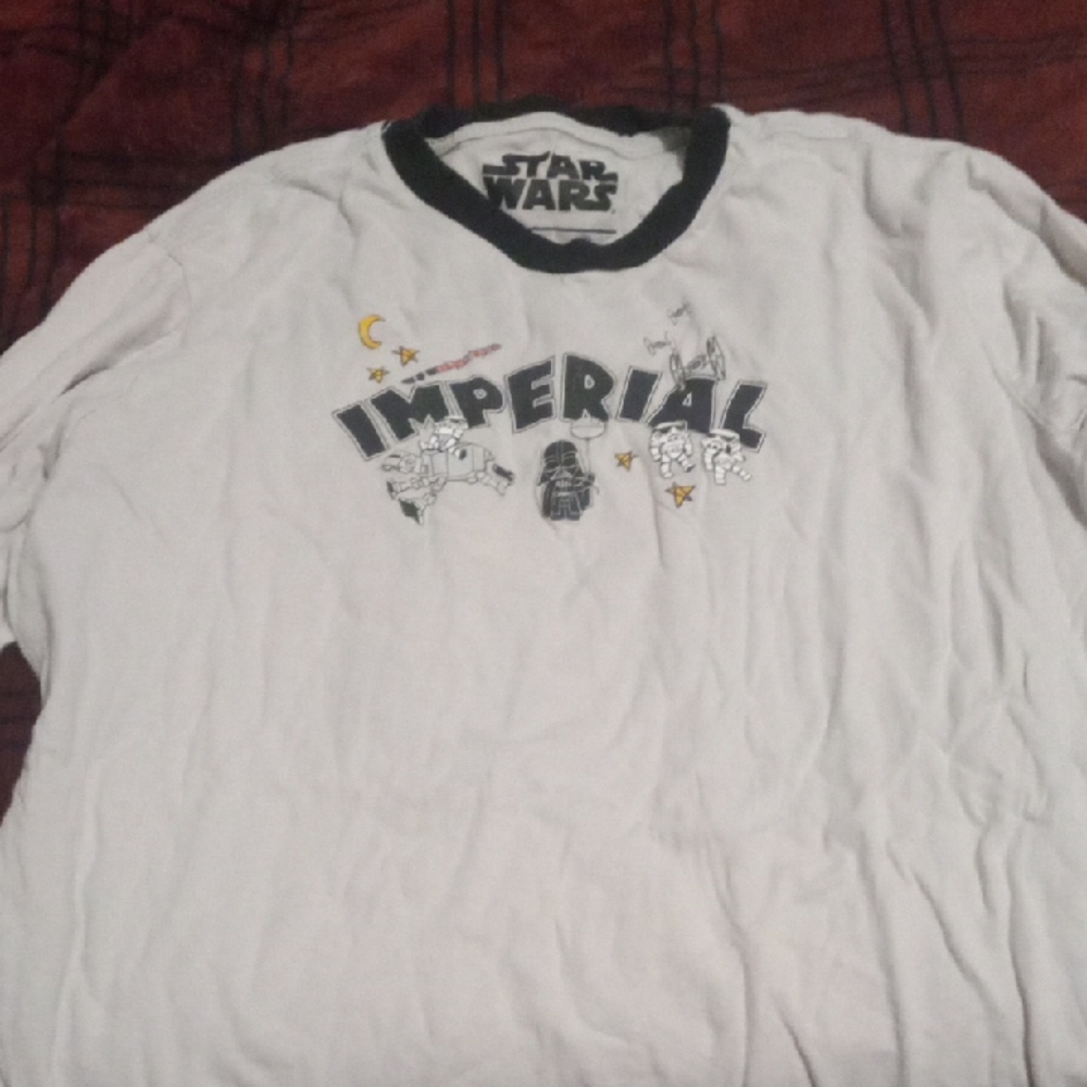 Star Wars Imperial White Long Sleeve with Black Accents